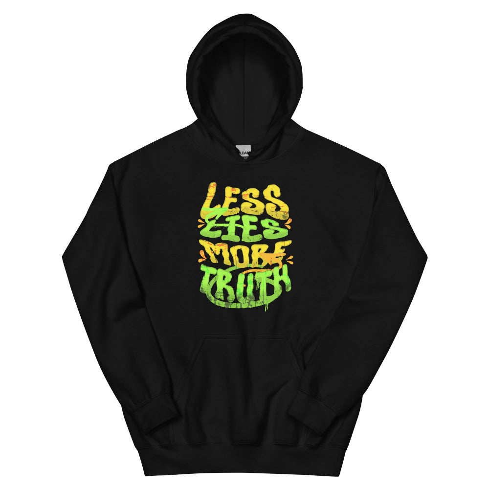 Less Lies More Truth Hoodie - Black Color - https://ascensionemporium.net